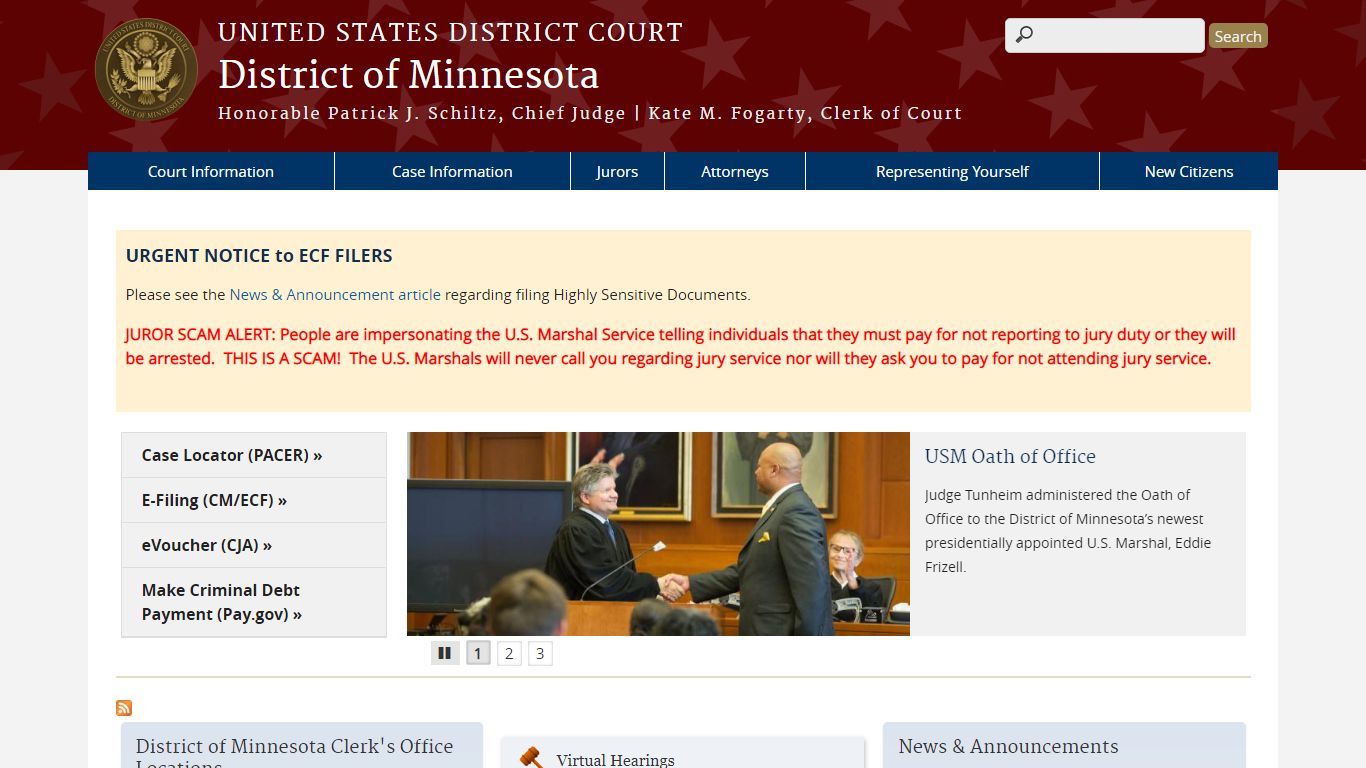 District of Minnesota | United States District Court